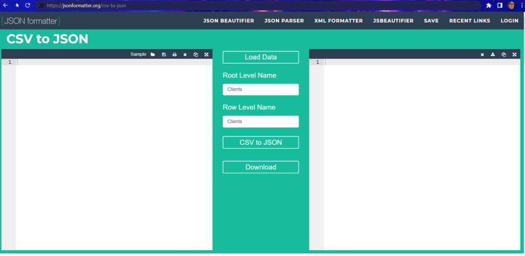 CSV to JSON Converter