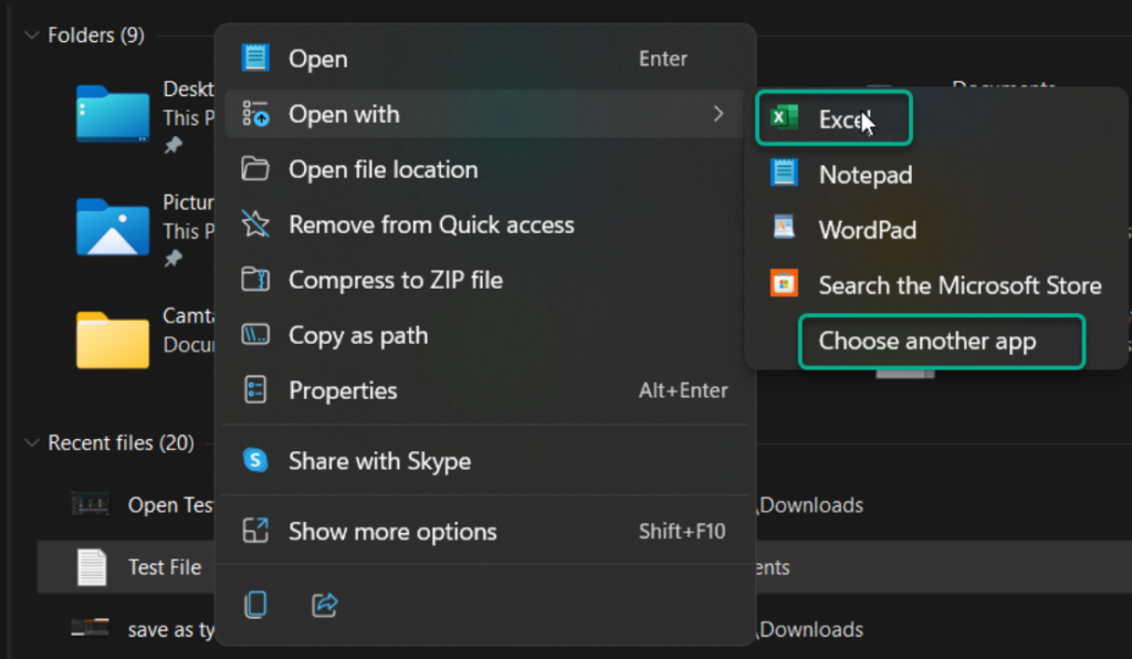 How to open the CSV file in Excel