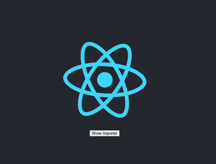 React as csv importer
