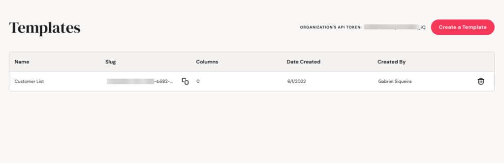 Fuse app customer list template