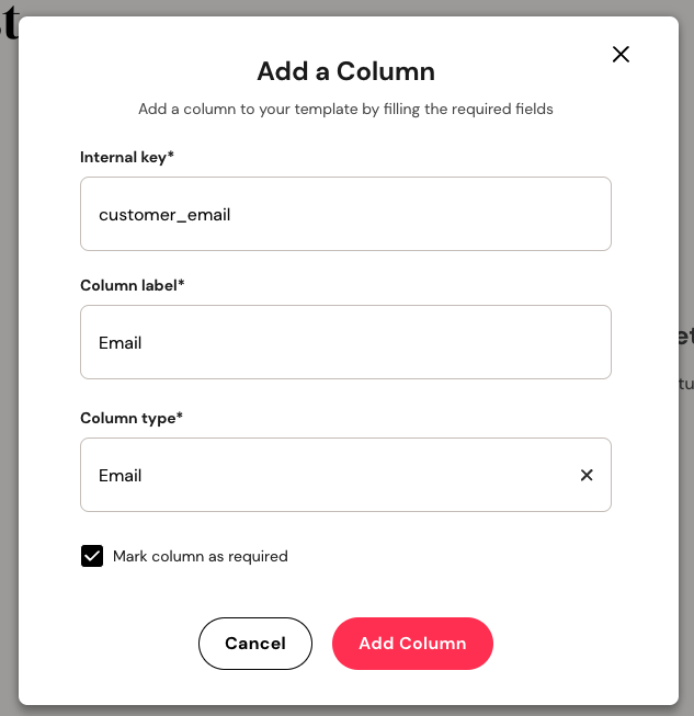 Adding columns to Fuse app Template