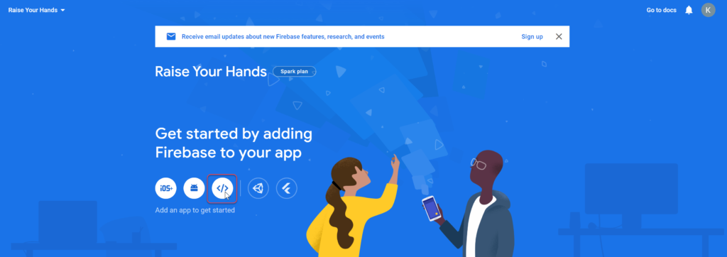 Select option to new application