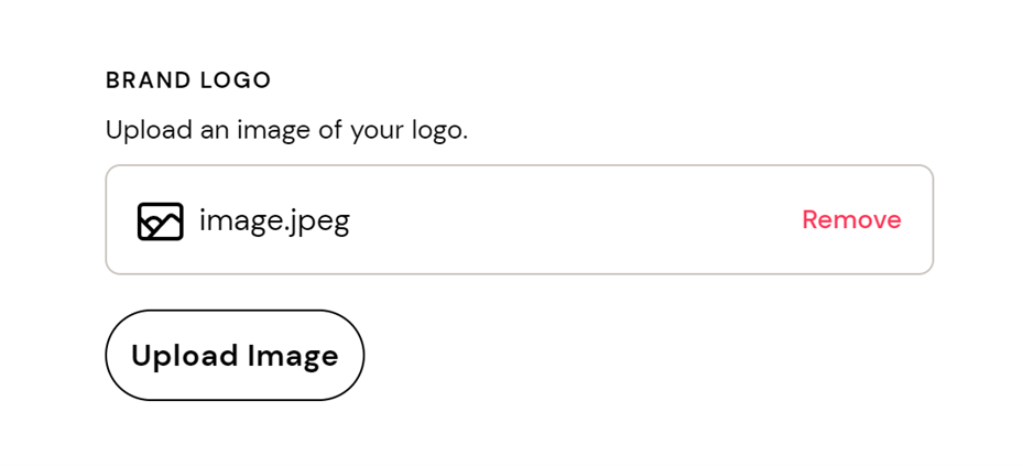 Upload your brand icon